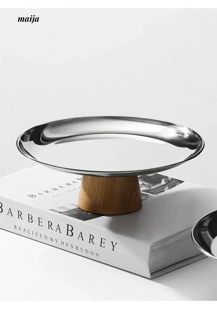COLLECT TIME Scandinavian Coffee Table with Wooden Base from COLLECT TIME