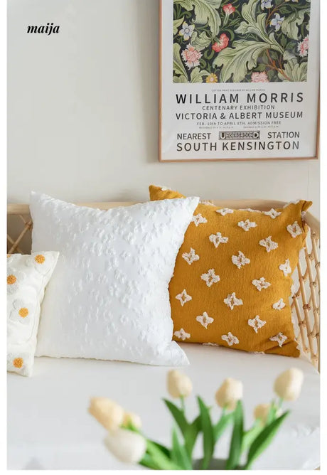 MISTYWOOD Daisy Sunflower Decorative Pillow from MISTYWOOD