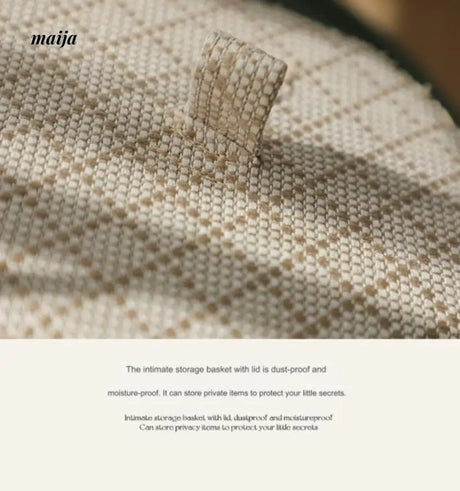 MUYE Woven Round Storage Box from MUYE
