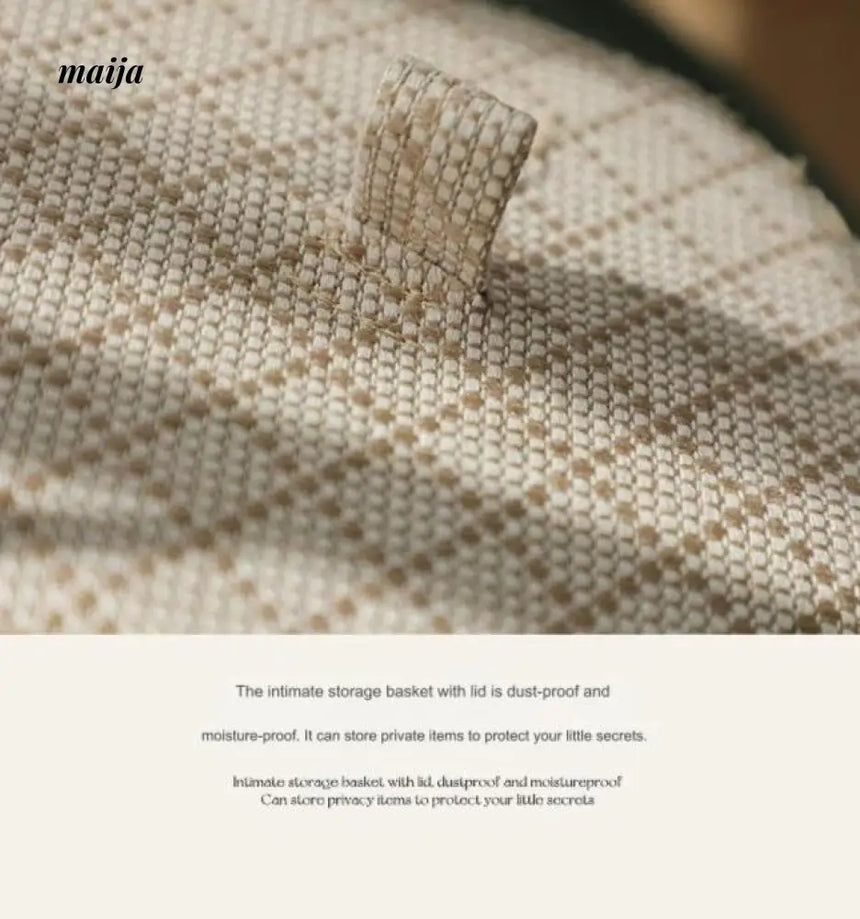 MUYE Woven Round Storage Box from MUYE