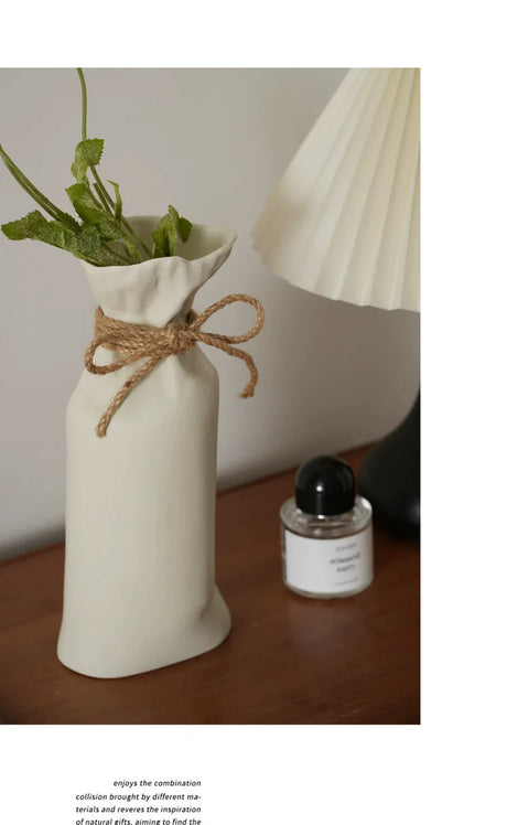 LENYVASEN Elias Irregular Fold Ceramic Vase from LENYVASEN