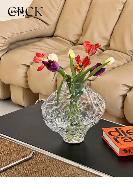 CLICK Glacier Glass Vase Large Space Decor from CLICK