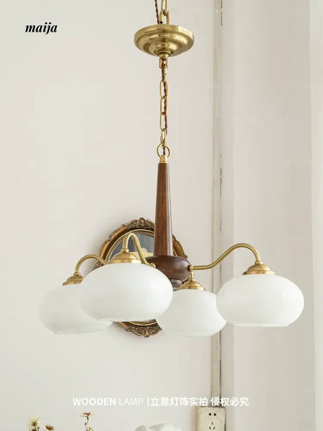 LYNN Solid Wood Japanese Chandelier from Lynn's Lamp