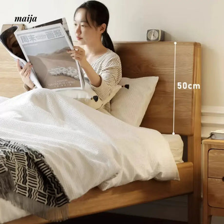 GENJI Flores Solid Wood Floating Bed from GENJI