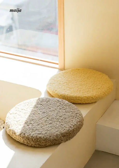MISTYWOOD Round Plush Alpaca Pillow from MISTYWOOD