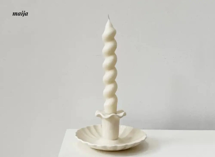 COLOURHUNTER Retro Pilsan Spiral Candle from maija
