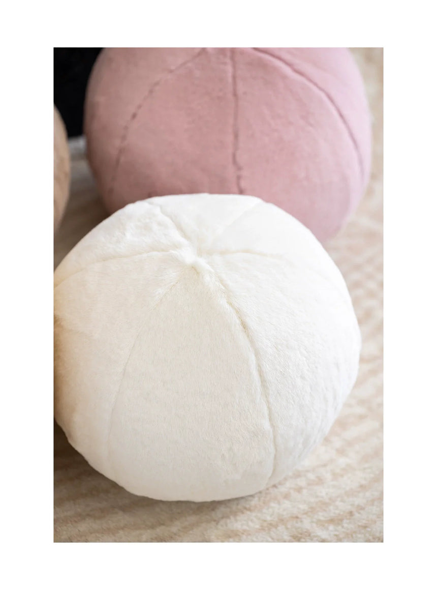 MISTYWOOD Yellow Plush Circular Decorative Pillow from MISTYWOOD