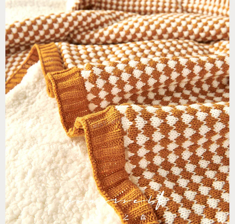 MISTYWOOD Orange Fleece Scandinavian Duvet from MISTYWOOD