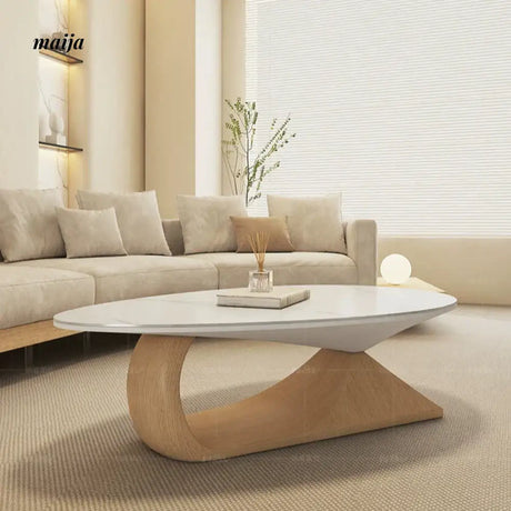 NAVI Snow Mountain Stone Top Coffee Table from NAVI