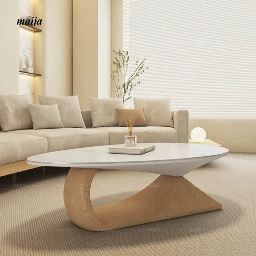 NAVI Snow Mountain Stone Top Coffee Table from NAVI