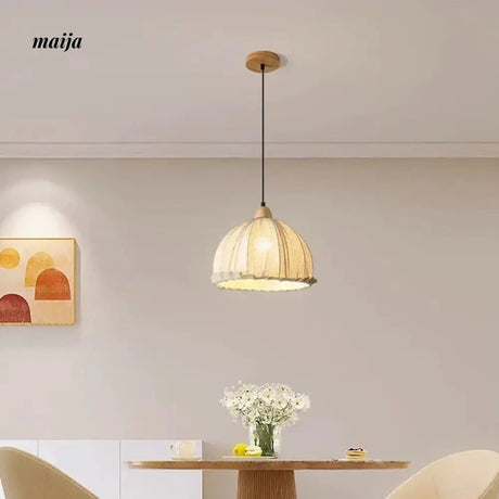 ZHONGSHAN Wabi-Sabi Linen Chandelier for Tea Room from ZHONGSHAN