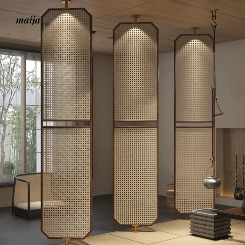 HARUNO Rachel Rattan Partition Wall from HARUNO