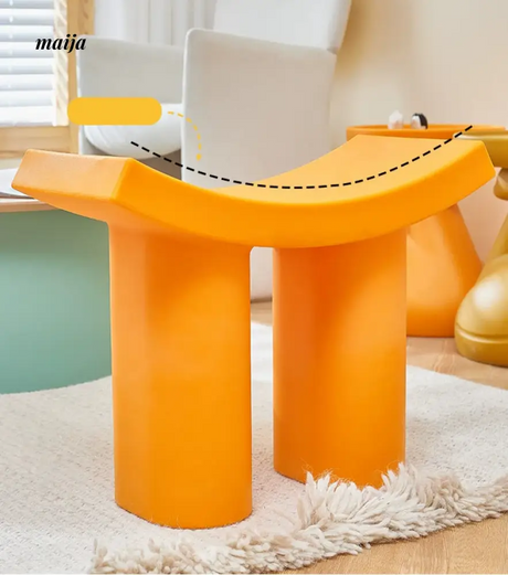 LAZYSPACE Emma Plastic Shoe Stool from LAZYSPACE