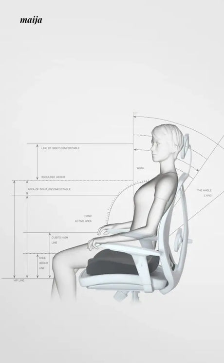 Ergonomic Memory Foam Office Chair Cushion from CHECA GOODS