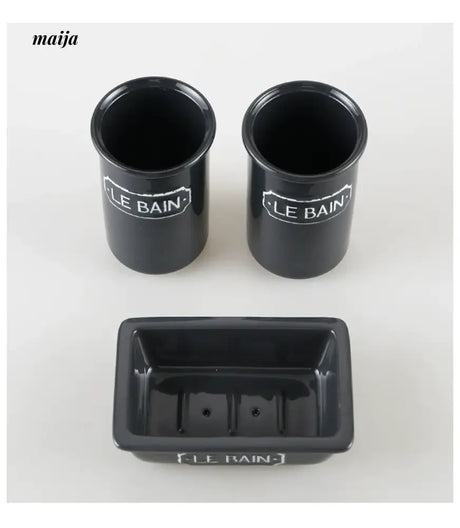 KULE HOME Ceramic Toothbrush Set and Bathroom Cup from KULE HOME