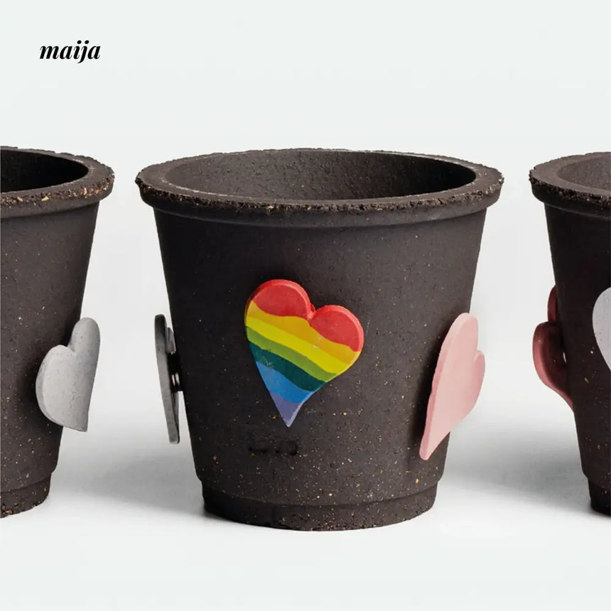 CIIREALS Love Tanabata Ceramic Planter from maija