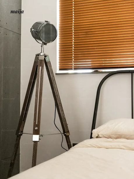 LYNN Tripod Wooden Floor Lamp from Lynn's Lamp