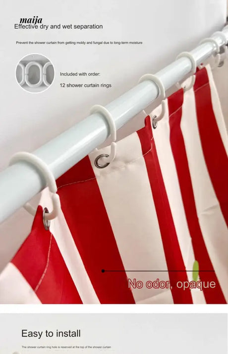 MUYE Bonjour Merci Shower Curtain from MUYE