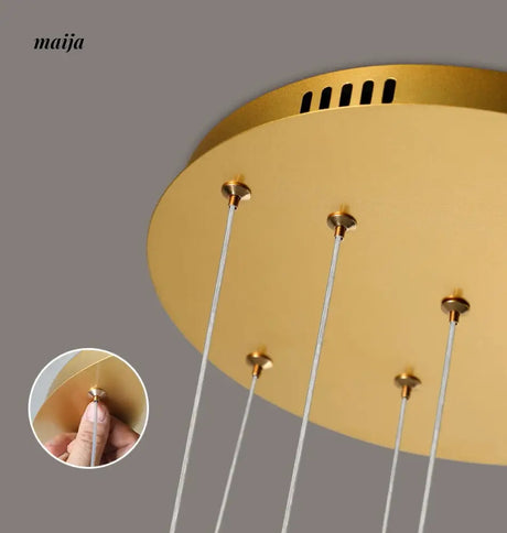 Round Staircase Chandelier from maija