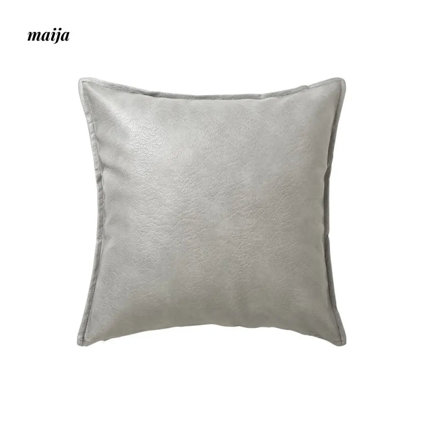 Vegan Leather Square Cushion from maija