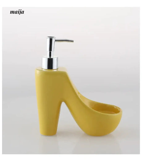KULE HOME Ceramic Lotion Bottle and Sponge Base from KULE HOME