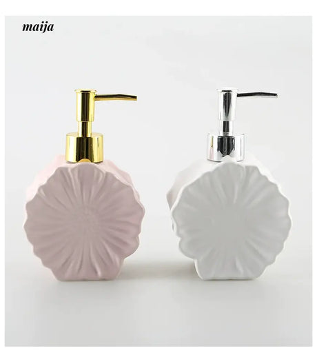 KULE HOME Floral Ceramic Lotion and Shower Gel Container from KULE HOME