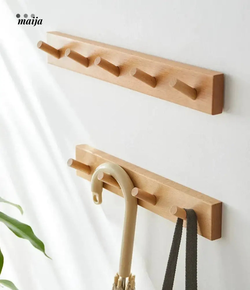 KIMACHI Wooden Load Bearing Coat Hooks from maija