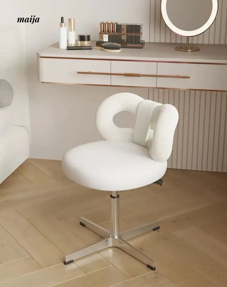 Princess Rotating Cream Dressing Stool from maija