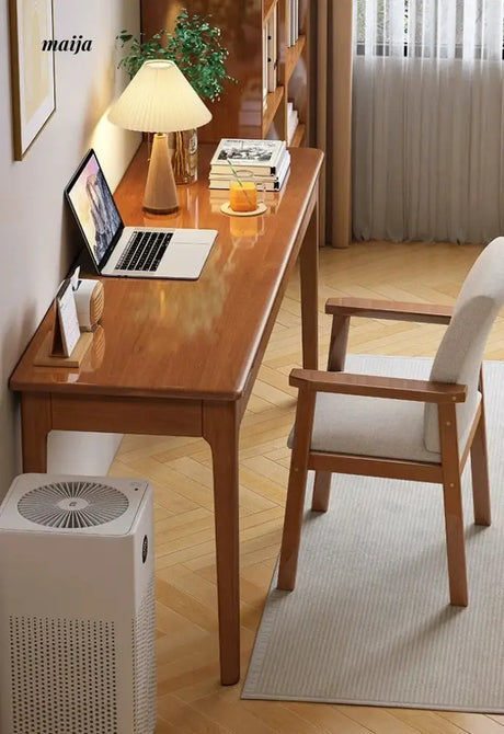 Pioneer Solid Wood Narrow Desk from maija