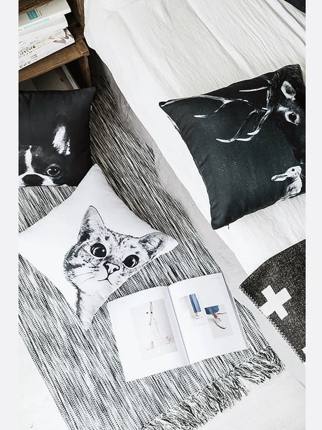 MISTYWOOD Cute Cat Pillow for Bed or Sofa from MISTYWOOD