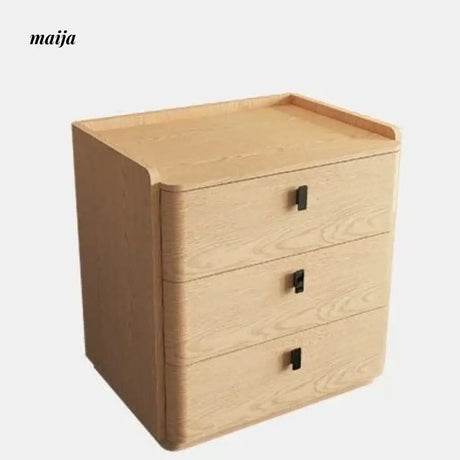Jacobson Leather Wrap Bedside Table from Mufanli