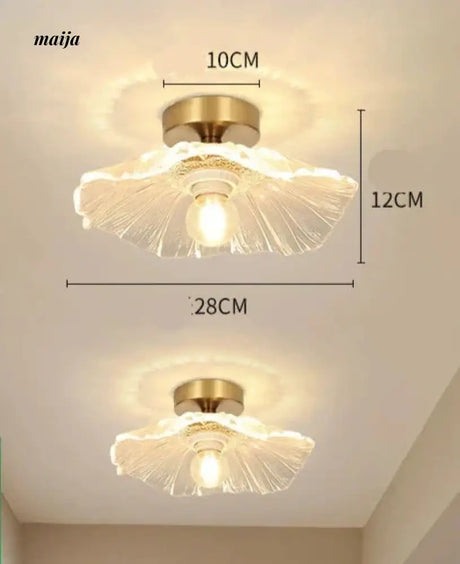 GVG Lotus Leaf Crystal Ceiling Light from GVG