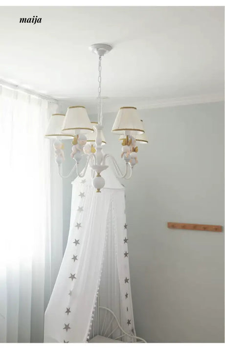 QXWD Butterfly Fairy Ceiling Lamp Children's Room from QXWD