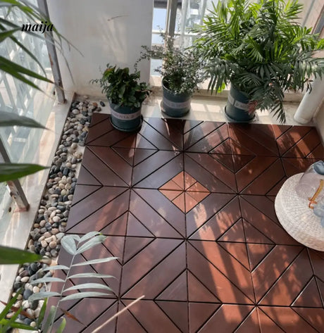 Cherry Wood Outdoor Floor Tiles from maija