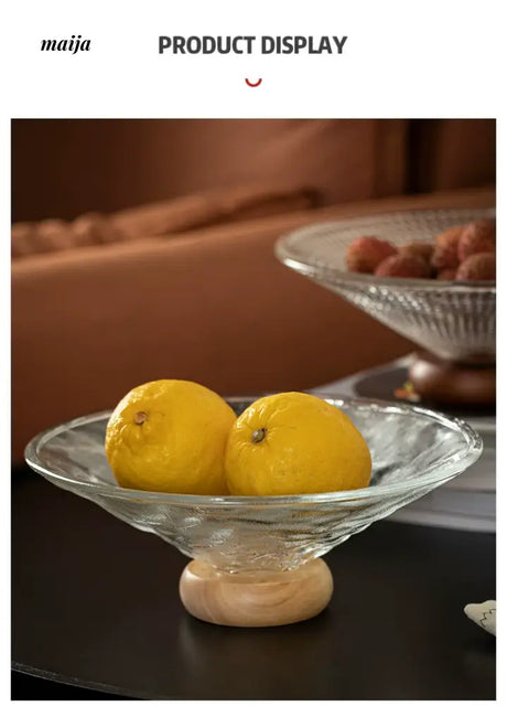 Glass Decorative Fruit Bowl from Zodian
