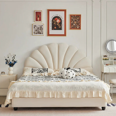 DOSMARS Ava Dama Velvet Double Bed from DOSMARS