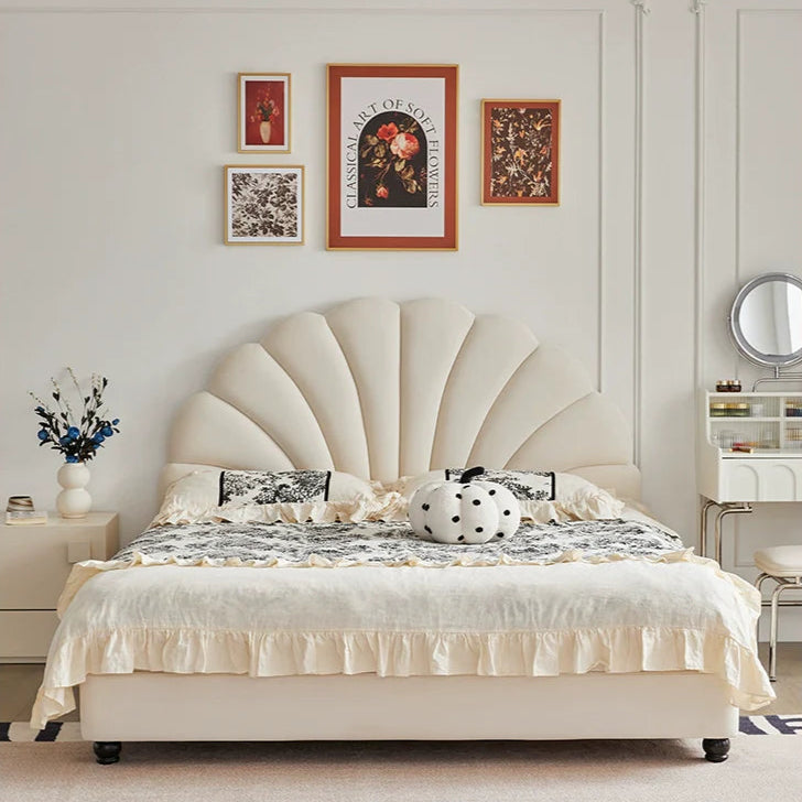 DOSMARS Ava Dama Velvet Double Bed from DOSMARS