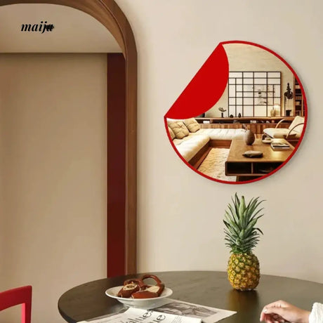 The Story Of Time Red Wall Mirror from maija