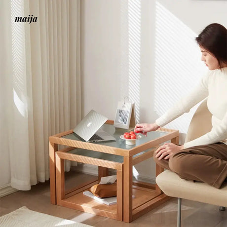 XIXI Wiley Solid Wood Nested Coffee Tables from XIXI
