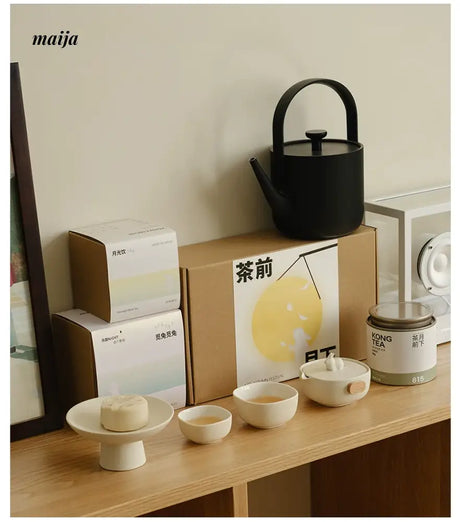 WENSHUO Cream Rabbit Tea Set from WENSHUO