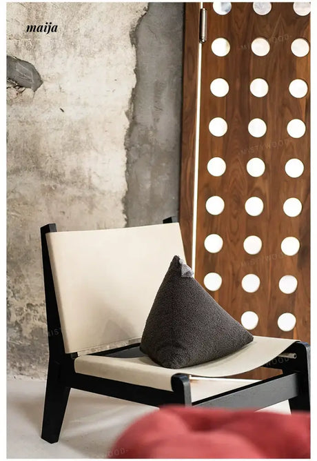 MISTYWOOD White Plush Triangle Sofa Pillow from MISTYWOOD