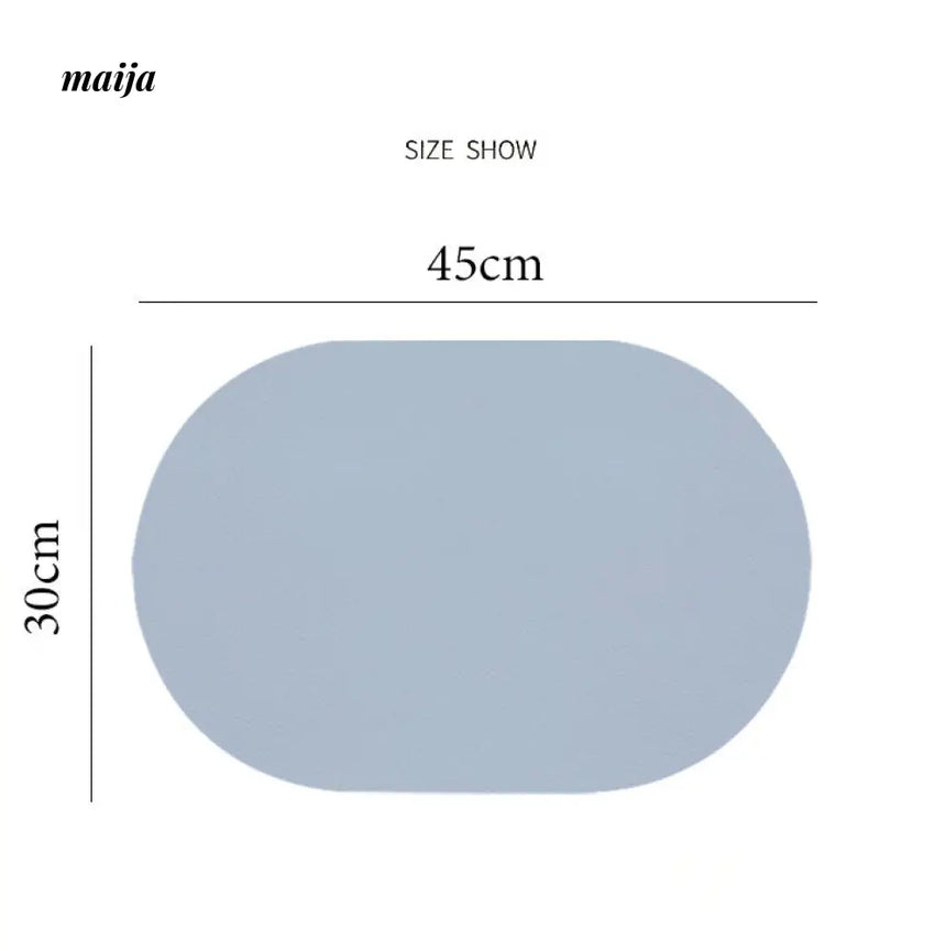 Oval Leather Placemat from maija