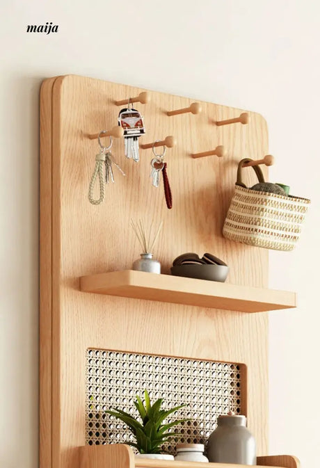 ALING Slideable Solid Wood Rack Plus Full Length Mirror from maija