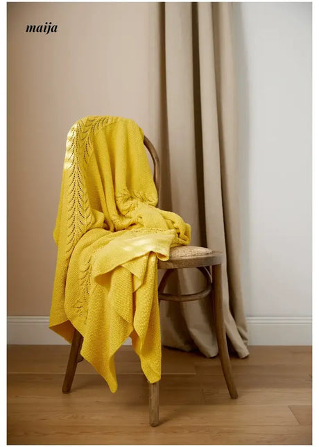 MISTYWOOD Knitted Yellow Duvet for Leisure from MISTYWOOD