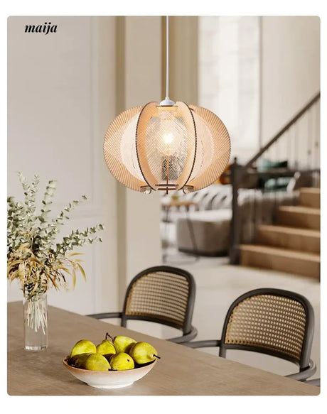 ZHONGSHAN Japanese Woven Retro Chandelier for Homestay from ZHONGSHAN