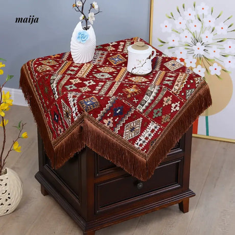 Geometric Vintage Tablecloth from maija