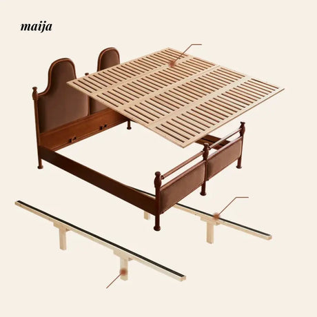 DOSMARS Hugo French Solid Wood Double Bed from DOSMARS