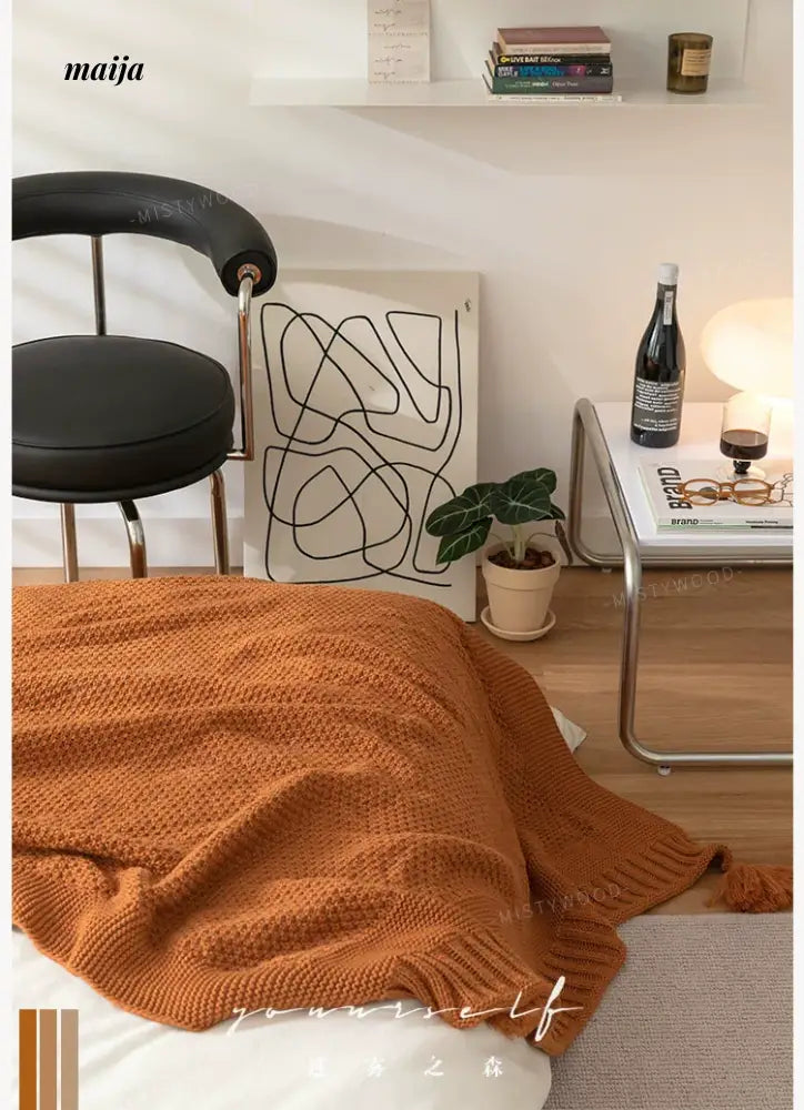 MISTYWOOD Decorative Orange Sofa Duvet from MISTYWOOD