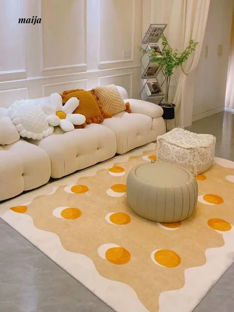 TIPTOE Caramel Cheese Ring Rug from TIPTOE