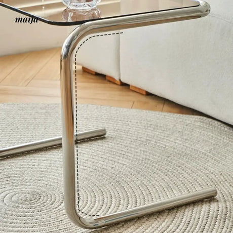 LOWERLEFT Acrylic Sofa Bedside Table from Lower Left